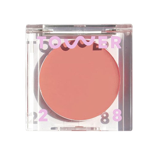 Tower 28 Beauty BeachPlease Cream Blush for Cheeks and Lips - Multi-Purpose Lip and Cheek Tint in Rosy Nude - for Sensitive Skin – Color MAGIC HOUR, Luminous Finish-VivaGrace Women