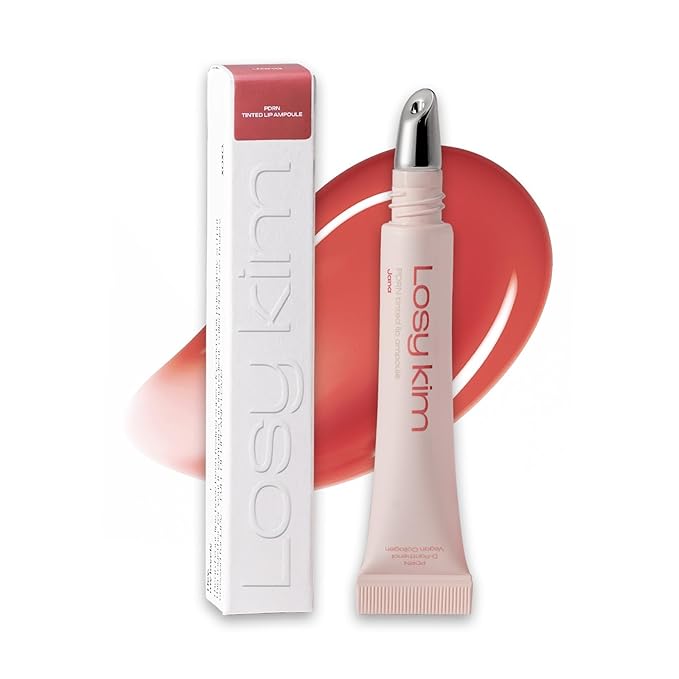 PDRN Tinted Lip Serum – High Gloss Ultra Hydrating Natural Glow, Non-Sticky Volumizing Color Glaze with Long-Lasting Shine, Nourishing Moisturizing Repair for Chapped Lips (0.34 oz)-VivaGrace Women