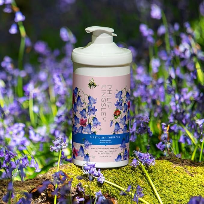 Elasticizer Therapies Bluebell Woods Deep-Conditioning Treatment Hair Mask Repair for Dry Damaged Curly Hair Hydrate Condition Strengthen Reduce Frizz Add Bounce Shine, 33.8 fl oz (1000ml)-VivaGrace Women