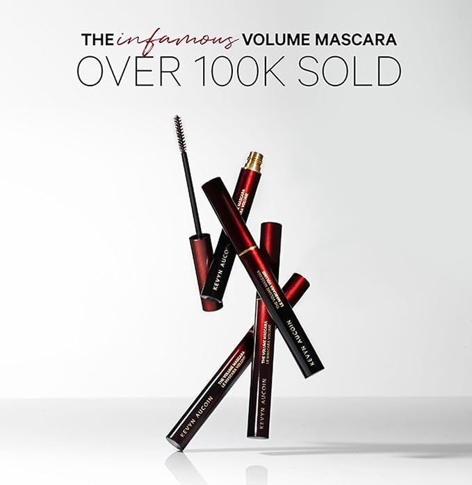 Kevyn Aucoin The Volume Mascara, Black: Precision detail brush. Tubing tech. Long wear. Clump & flake-free. Pro makeup artist go to that thickens, separate & lengthen lashes. Easy removal with water.