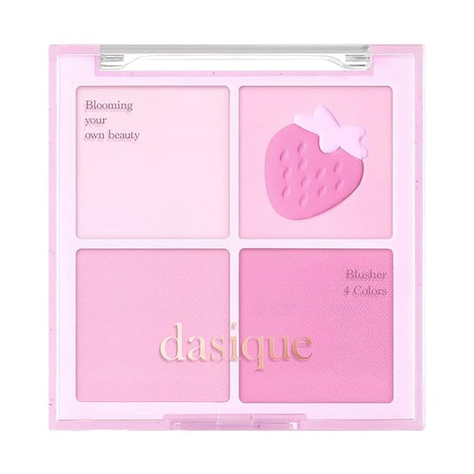 Dasique Blending Mood Cheek #06 Berry Smoothie | 4 Blendable Shades in Lightweight Smooth Powder | Vegan | Pink Blush-VivaGrace Women