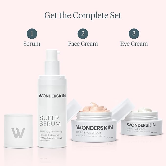 Wonderskin Purevoc Hero Face Cream, Anti Wrinkle Moisturizing Face Cream, Hydrating Face Moisturizer for Women & Men, Anti Aging Face Moisturizer, Daily Facial Moisturizer for Dry Skin-VivaGrace Women