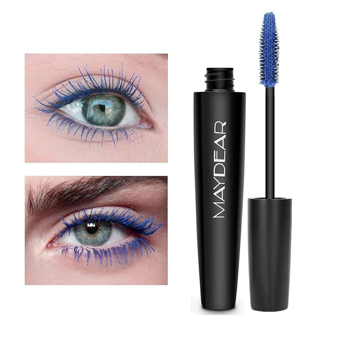 Maydear Colored Mascara for Eyelashes - Waterproof, Long Lasting, Smudgeproof, Fast Dry Lengthening Eye Makeup for Women - Gray Purple - for Party and Stage Use-VivaGrace Women