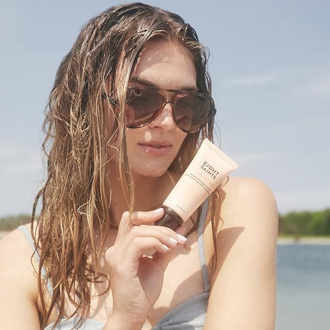 Eight Saints Chase the Sun Broad Spectrum SPF (30) Face Moisturizing Sunscreen, Natural and Organic Mineral-Base Sun Protection Daily Face Moisturizer, 2 Ounces, New Formula-VivaGrace Women