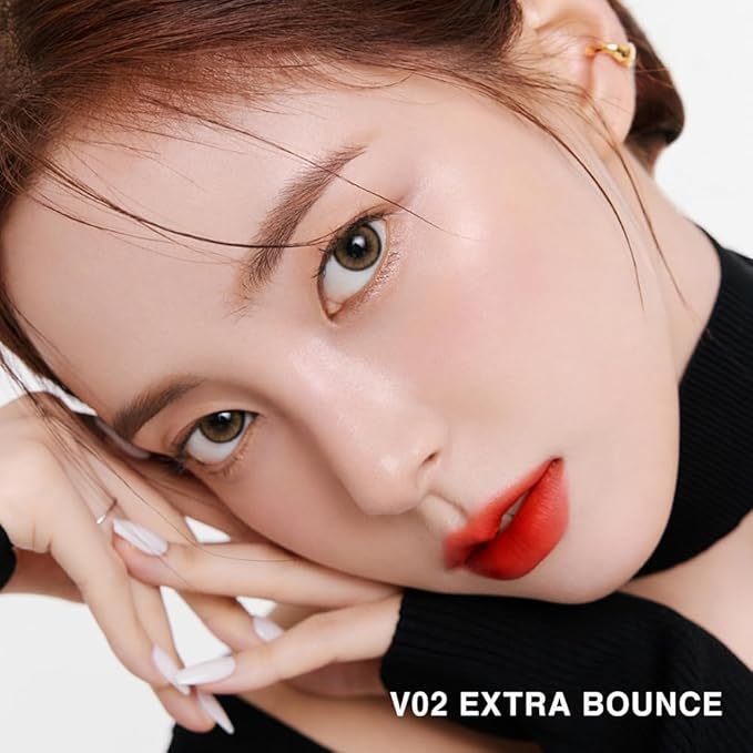 BBIA Last Velvet Tint - Soft & Creamy Matte Finish Lip Stain, Blur Effect with Velvety Texture, Long-Lasting, High Pigment, Lightweight, Non-Drying, Vegan, Korean Lip Makeup (V03 EXTRA RED)-VivaGrace Women