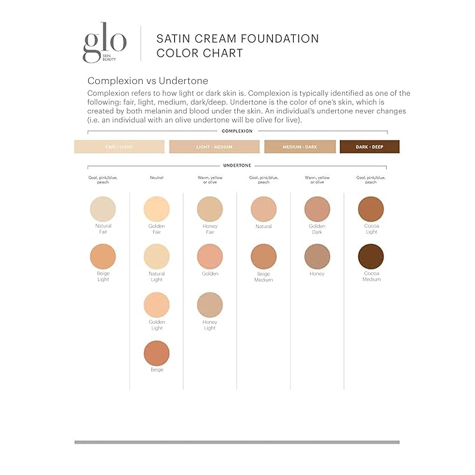 Glo Skin Beauty Satin Cream Foundation Makeup for Face, Beige Medium - Full Coverage, Semi Matte Finish, Conceal Blemishes & Even Skin Tone-VivaGrace Women