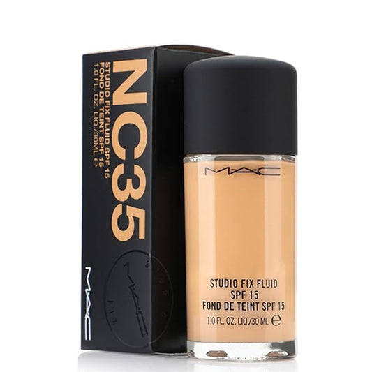 MAC Studio Fix Fluid Foundation NC35 SPF15, 1 Fl Oz-VivaGrace Women