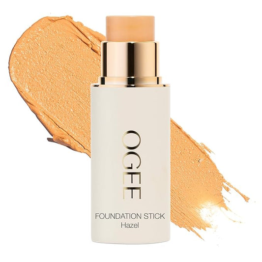 Ogee Sculpted Complexion Foundation Stick (Hazel 2.00N - Light, Golden Undertones) Full Coverage Foundation Makeup - Instantly Balance & Even Complexion - 70% Organic Ingredients-VivaGrace Women