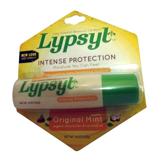 LypSyl Intense Protection Original Mint Lip Balm, 0.10 Oz. - 11 Count-VivaGrace Women