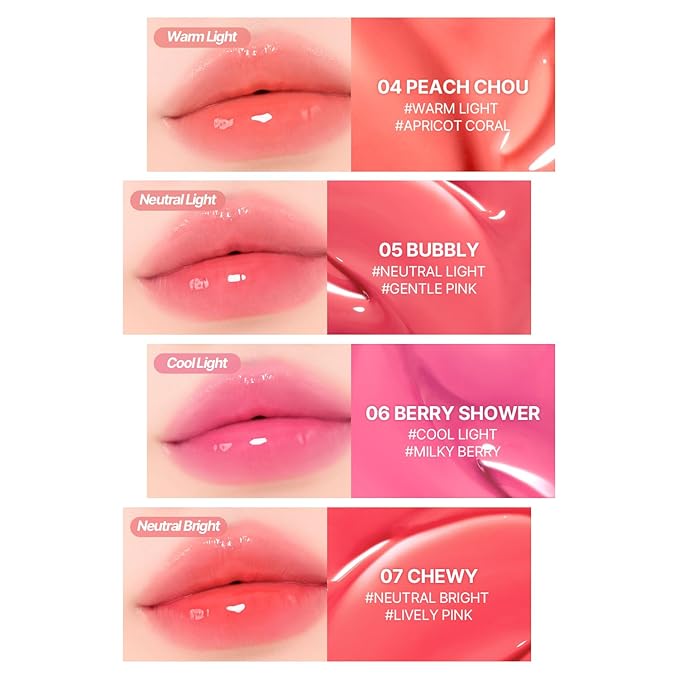 2aN Glaze Bouncing Tint – Lightweight, Moisturizing Lip Tint with High-Shine Finish, Smooth, Light Plumping, Comfortable Wear, Korean Makeup (Rosy Mocha, 0.16 oz)-VivaGrace Women