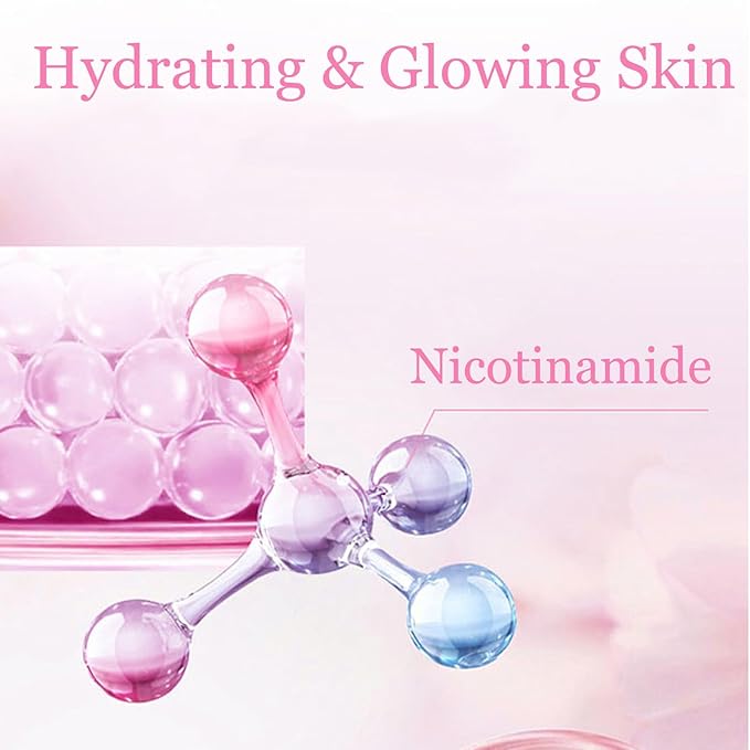 6Pcs Amino Acid Skin Care Products Set, Sakura Skin Care Sets, Nicotinamide Skin Care Gift Set for Women Girls, Skincare Routine Set, Face Care Kit with Cleanser, Mask, Toner, Eye Cream, Moisturizer-VivaGrace Women
