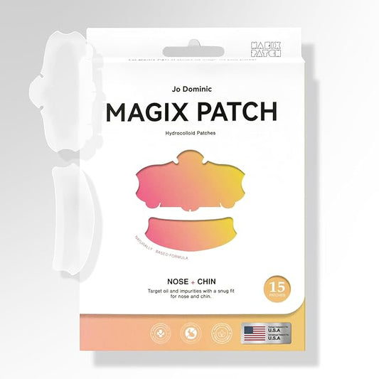 MAGIX PATCH Nose & Chin Pimple Patches Hydrocolloid Acne Patches for T-Zone Care – Absorbs Oil, Zits & Blemishes Overnight – Vegan, Cruelty-Free Skincare (15 Count)-VivaGrace Women