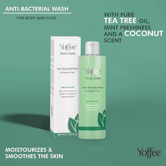 – Refreshing & Invigorating Shower Gel for Body and Feet, Prevents and Eliminates Bad Odors, Hydrates & Soothes Skin, with Tea Tree & Eucalyptus Oils, Paraben Free, 10.0 fl.oz.