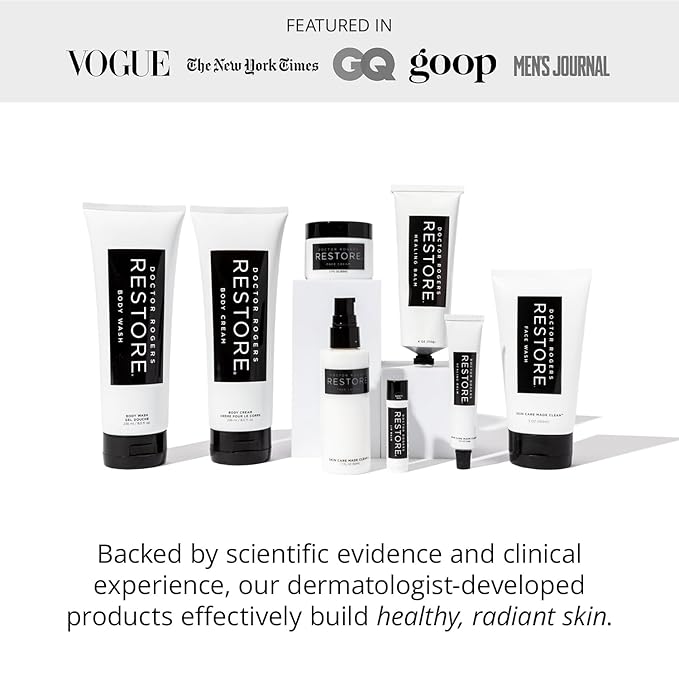 Doctor Rogers Hydrating Body Wash, Moisturizing Shower Cleanser, Dermatologist-Created Bath Soap For Women & Men, Cleanses & Repairs the Skin Barrier, Paraben & Sulfate-Free, 236 ml / 8 fl oz-VivaGrace Women