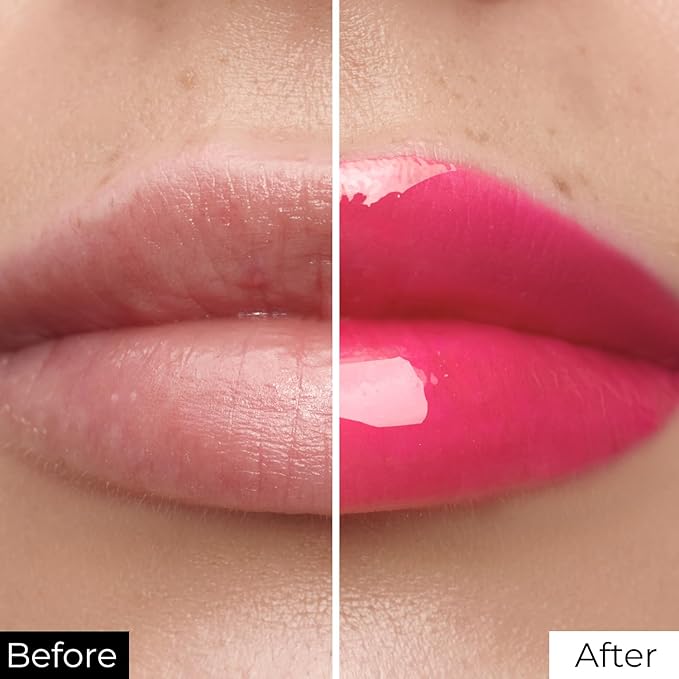 All-in-One Lip Tinted Plumping Oil - Universal Color & Moisture, Soft Balm for Day & Night Use, Lip Mask&Lip Gloss - Long-Lasting & Scented, Watermelon 403-3ml/0.1fl.oz-VivaGrace Women