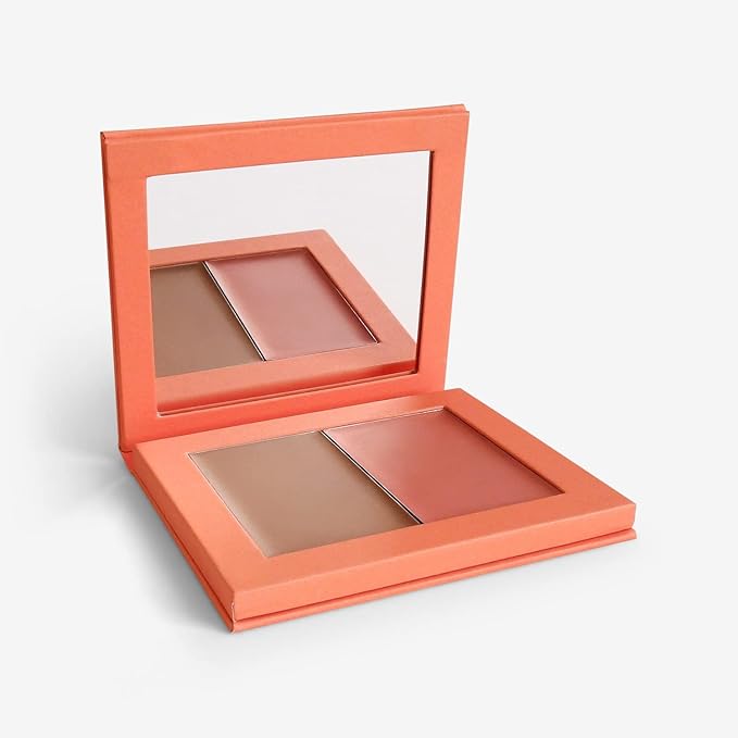 Makeup Cream Blush + Bronzer Refillable Palette - 8g - 0.282 Oz. - Long Lasting, Easy to Use, for a Radiant, Natural, Luminous Skin-VivaGrace Women