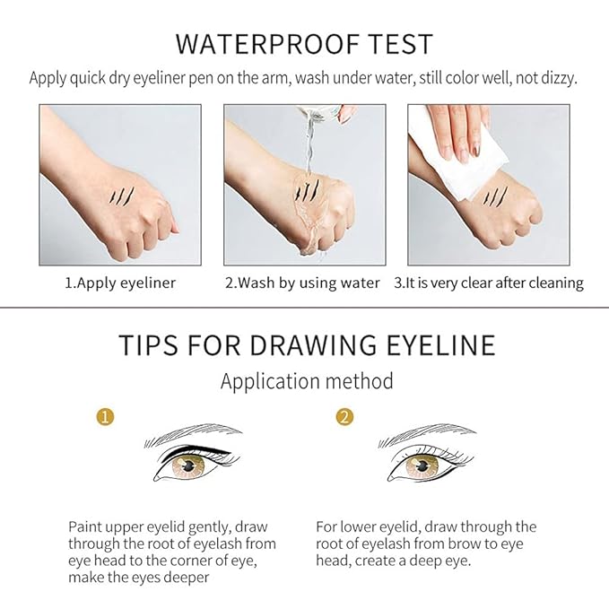 evpct 12Pcs Green Blue White Black Brown Purple Color Gel Glitter Eyeliner Pencils Set for Women Waterline Waterproof Smudge Proof lapiz de ojos delineador de ojos contra el agua Eye Liner Makeup 1-5