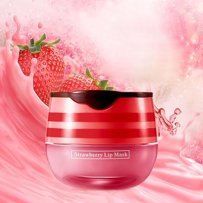 4 Pcs Lip Balm, Moisturizing Restors Moisture Bee Lip Mask for Dry Lips Lip Mask.(Honey)-VivaGrace Women
