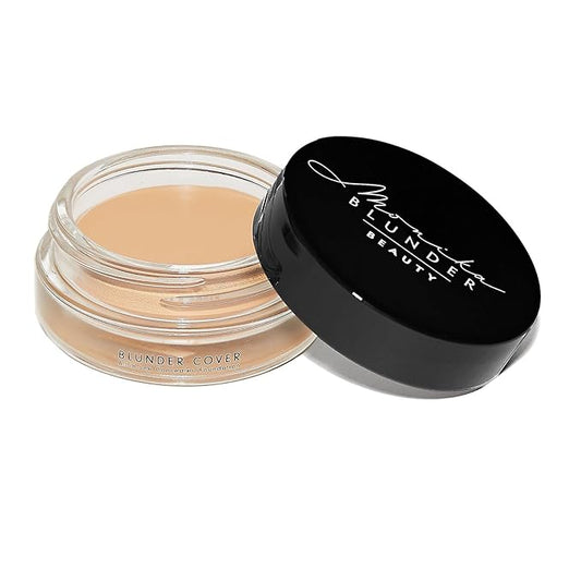 Monika Blunder Beauty - Blunder Cover Foundation, Concealer - Shade: 3 - Drei - Light/Medium, Warm Neutral Undertones - Clean Beauty, All-In-One, Cruelty-Free, Vegan - (3 Drei) - 0.62 oz-VivaGrace Women