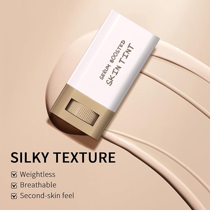 Beauty Balm Serum Boosted Skin Tint – Hydrating Tinted Moisturizer, Lightweight Solid Tinted Foundation Stick for Flawless, Sheer to Medium Coverage, Radiant & Dewy Finish, All-Day Wear (4#, 1)-VivaGrace Women