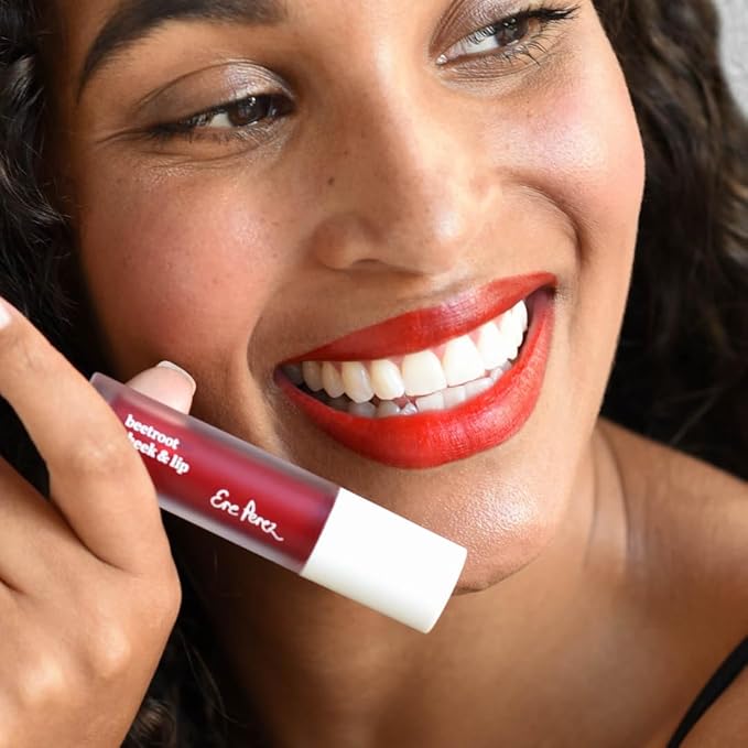 Ere Perez - Natural Beetroot Cheek + Lip Tint | Water-Resistant, Long-Lasting, Hydrating, Vibrant | Blue Agave, Rosehip Oil + Vitamin E | Vegan, Cruelty-Free, Clean Beauty (Joy-Red)-VivaGrace Women