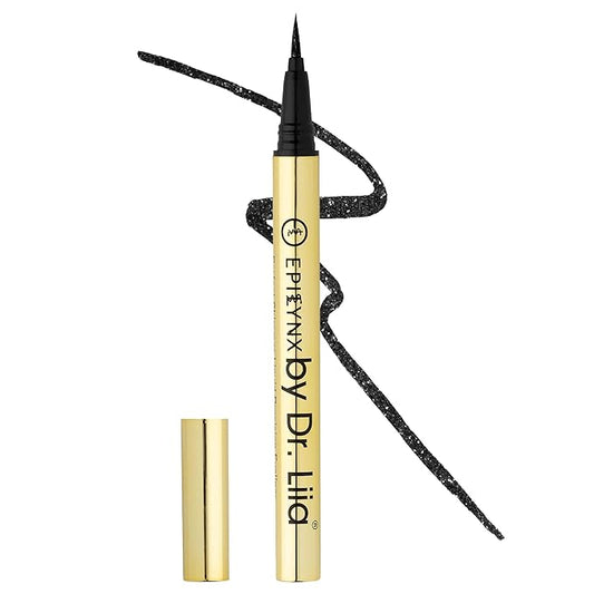 Waterproof Eyeliner - Smudge-Proof Liquid Eyeliner Pen with Precision Tip for Smooth, Long-Lasting Application - Vegan, Hypoallergenic & Gluten-Free Eye Liner - 2mL Shimmer Black-VivaGrace Women