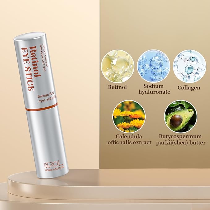 Retinol Eye Cream, Wrinkle Repair Eye Cream for Dark Circles, Under Eye Bag Cream with Retinol & Hyaluronic Acid, Eye Cream Anti Aging to Fight Fine Lines, Reduce Eye Bags,Wrinkles in 3-4 Weeks-VivaGrace Women