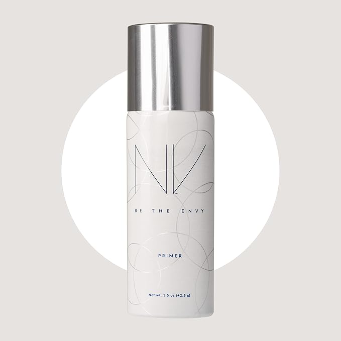 NV Perfecting Fine Mist Primer Buildable Coverage Professional Airbrush Makeup with Plant-based Stem Cell Polypeptides, Vitamins A, D, E and Aloe, 1.5 ounces, PRIMER-VivaGrace Women