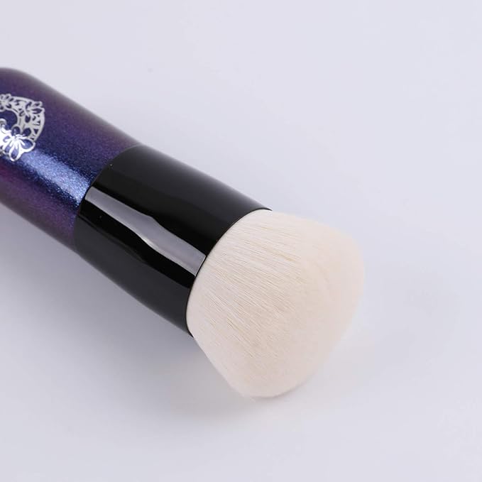 ENERGY Foundation Makeup Brush With Brush Clean Flat Top Kabuki for Face - Perfect For Blending Liquid, Cream or Flawless Powder Cosmetics - Buffing, Stippling, Concealer - Premium Quality Synthetic Dense Bristles-VivaGrace Women