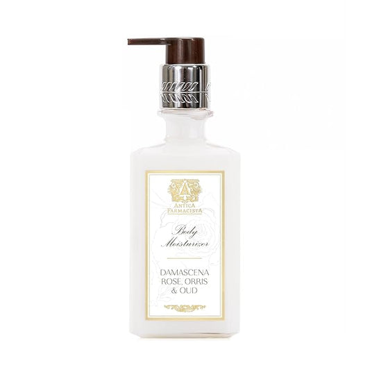 Antica Farmacista Body Moisturizer - Moisturizing Scented Lotion - Premium Body Moisturizer - Luxury Gift for Women & Men - Hand & Skin Hydration - Damascena Rose, Orris and Oud, 10 Fl Oz-VivaGrace Women