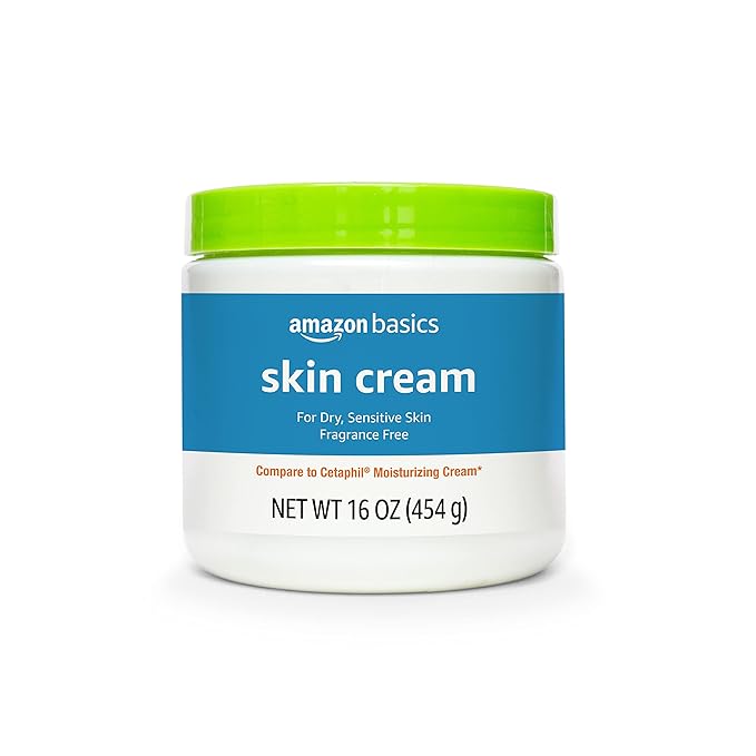 Amazon Basics Ultra Moisturizing Skin Cream for Dry & Sensitive Skin, Dermatologist Tested, Fragrance Free, 16 Ounce, 1 Pound (Pack of 1) (Previously Solimo)-VivaGrace Women