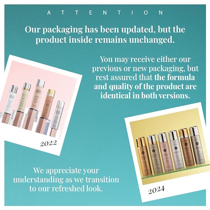 MagicMinerals AirBrush Foundation by Jerome Alexander – 2pc Set with Airbrush Foundation and Kabuki Brush - Spray Makeup with Anti-aging Ingredients for Smooth Radiant Skin - Warm Beige-VivaGrace Women