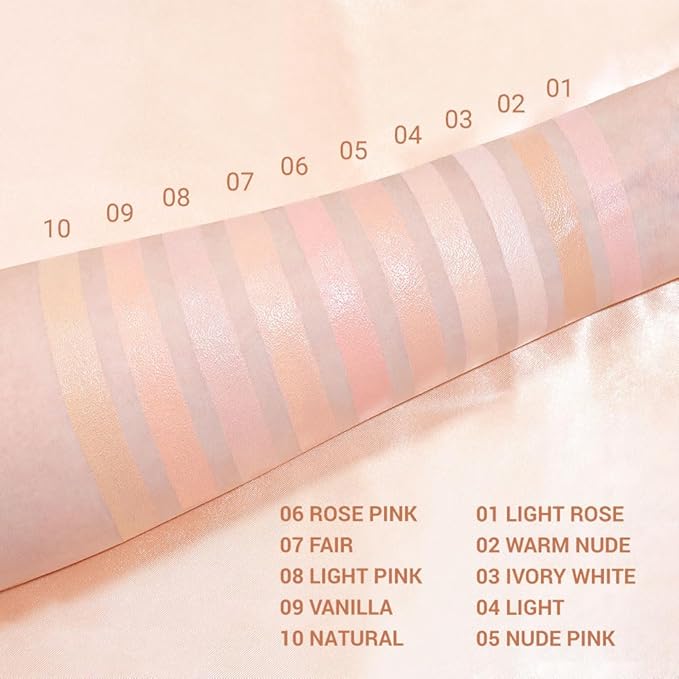 evpct Pink under Eye Corrector Brightener Concealers for Older Women Dark Circles, under Eye Cream Pot Concealer Full Coverage Peach Color Corrector Makeup, Nourishing Waterproof, Light Pink-VivaGrace Women