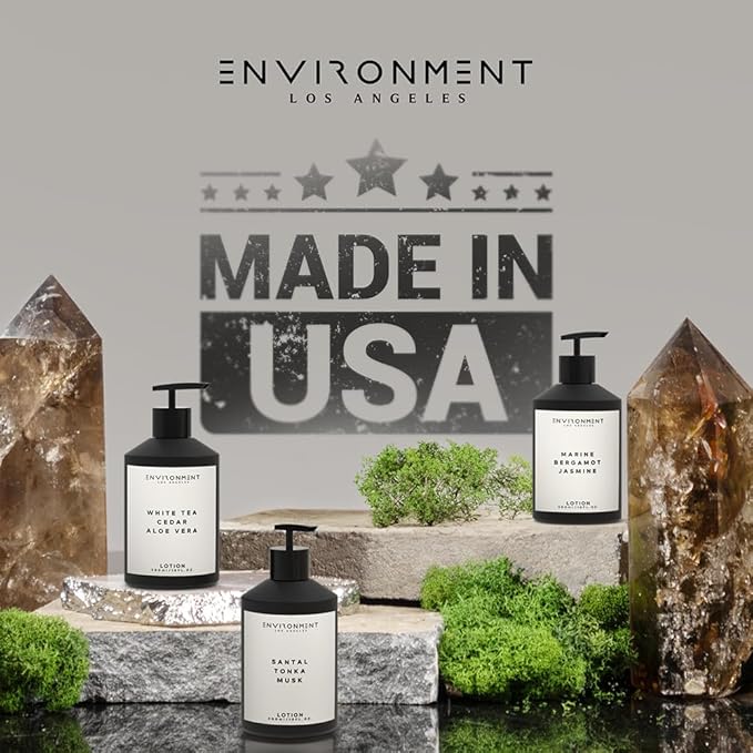 Stone Candles ENVIRONMENT Inspired by Designer Perfume IM L'Eau Lotion, 300ml Luxury Scented (Rosewater | Peony Water | Washed Woods) Bathroom Luxury, Men & Women High-End Body Hand Cream, Dry Skin-VivaGrace Women