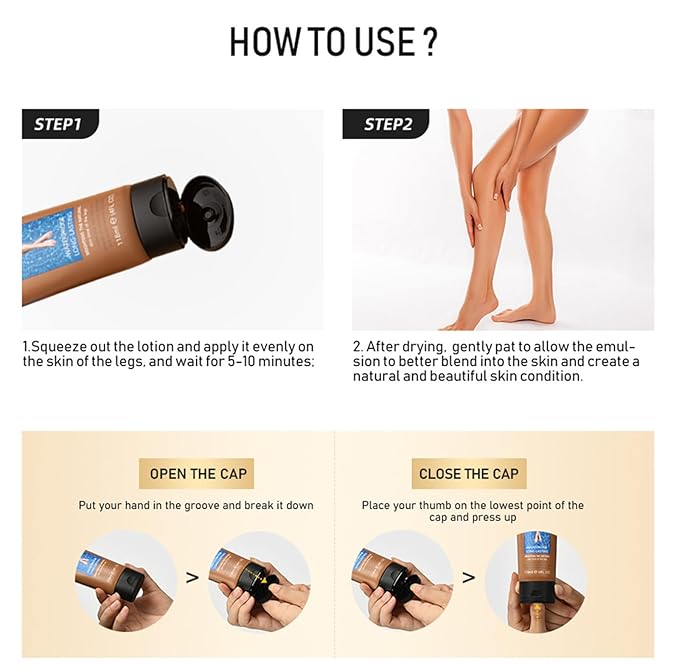 Leg Makeup Waterproof No Transfer, Leg Vein Cover up Makeup for Varicose Veins Waterproof Black Skin, Leg and Body Scar Cover up Makeup for Tattoo Cover Up, Long Lasting Body Foundation (2#, 4oz)-VivaGrace Women