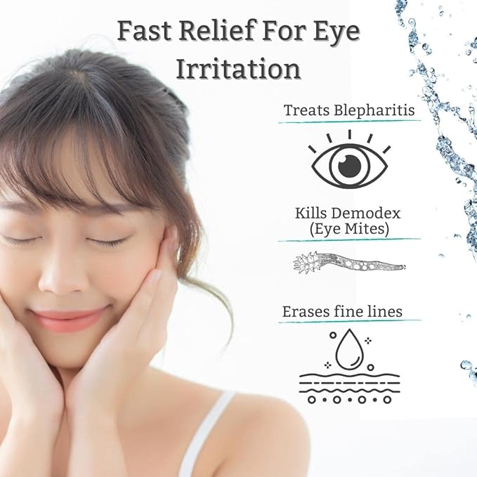 TearRestore Tea Tree HylaWipe Eyelid Wipes - 30 Count | Naturally Hydrating Cleanser | Blepharitis Treatment for Eyelids | Hypoallergenic Eye Wipes for Dry, Red, Itchy, Swollen and Irritated Eyes