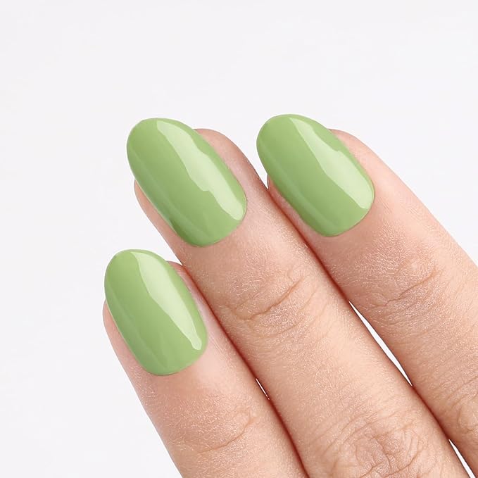 Imtiti Green Gel Nail Polish, Khaki Green Gel Polish, Gift for Women, 0.5 fl oz