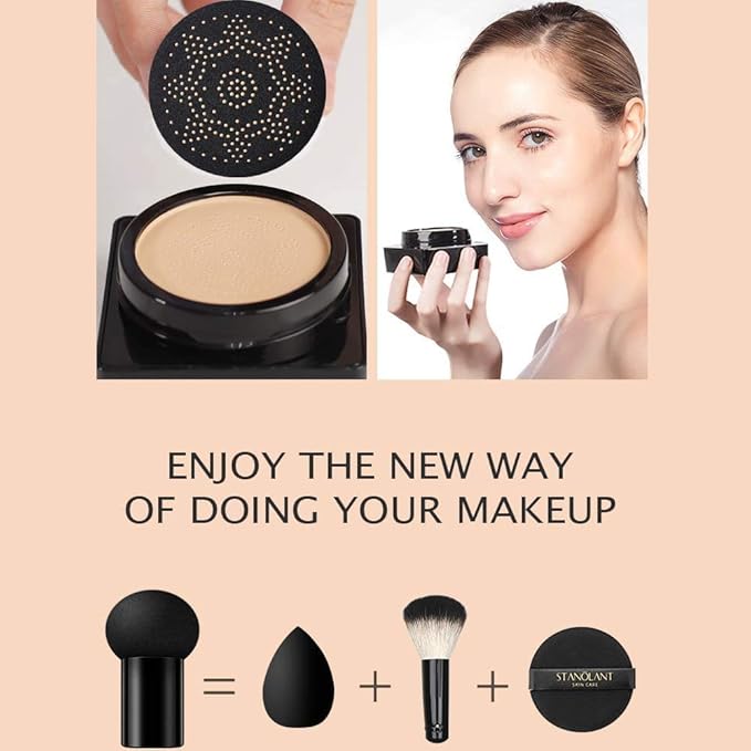 VENZEN Beauty Cream Clear Cover Natural Make Up Nourish Moisturizes Protection Professional Skin Care 2 Colors 20g (#02 Ivory)-VivaGrace Women