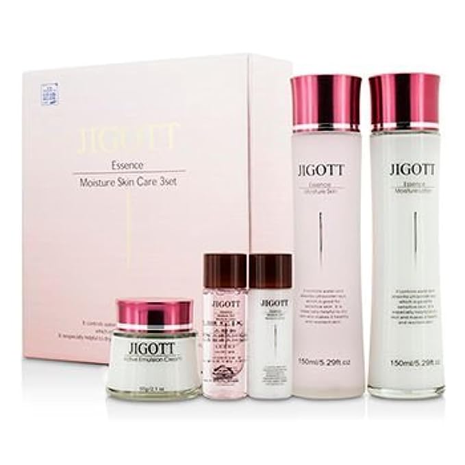 Korean Cosmetics_Jigott Essence Moisture Skin Care 3pc Set-VivaGrace Women