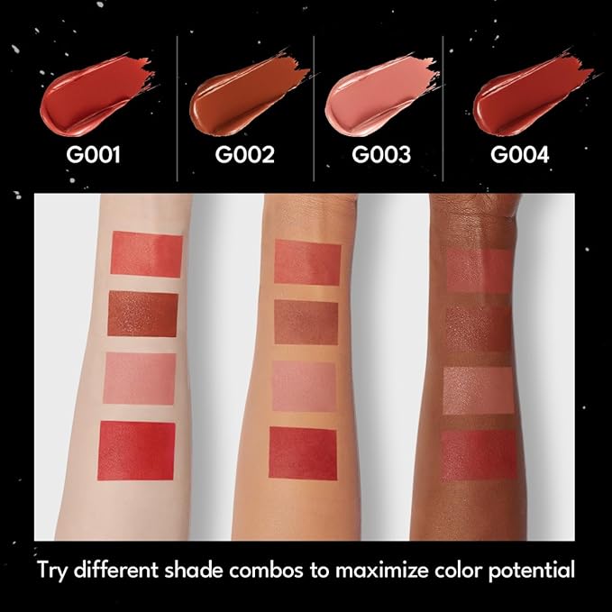 2PCS Marbled Matte Lip Stick Makeup - Velvety Finish | Naked-lip Feel, Full Coverage, D001+D002-VivaGrace Women