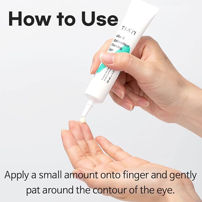TIAM Vita A Bakuchiol Firming Eye Cream for Wrinkles, Anti-Aging, Dark Circles, and Puffiness, Fragrance-Free Under-Eye Treatment, 1.01 FL.OZ. / 30ml-VivaGrace Women