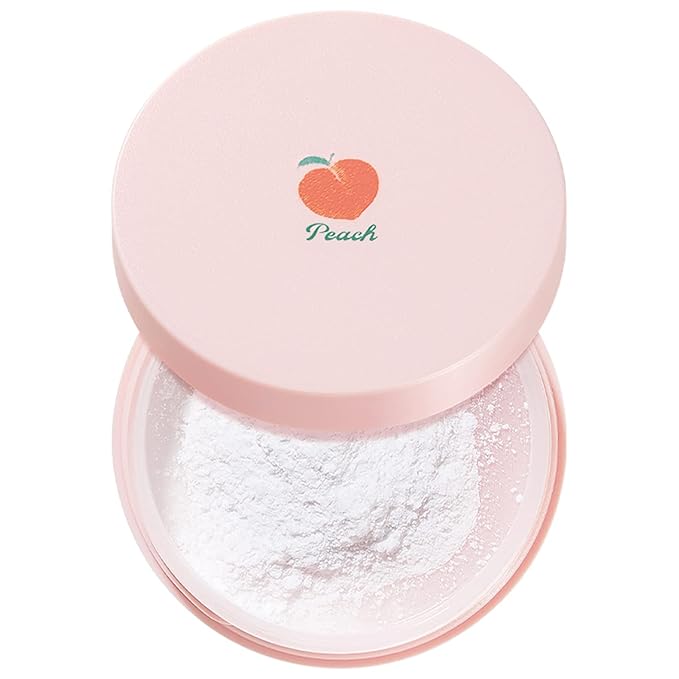 SKINFOOD Peach Cotton Multi Finish Powder 5g - Korean Peach Extract & Calamin Sebum Control Face Powder - Silky Setting Powder - Setting Powder for Oily Skin - Sweet Peach Scent for Soft Skin-VivaGrace Women