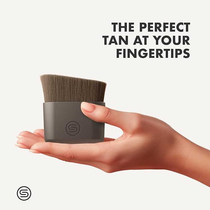 SONN Self Tanner Brushes - Body and Face Kabuki Brush Applicator for Fake Tan, Lotion, Makeup, and Sunscreen, Back Brush Applicator for Sunless Tanner and cream (Combo Pack)-VivaGrace Women