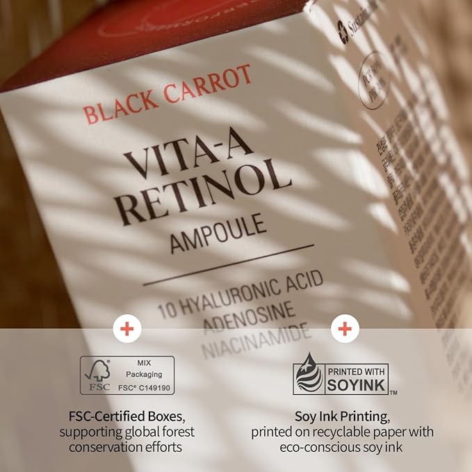 GOODAL Black Carrot VITA-A Retinol Ampoule 30ml, Hydration Facial Serum for Glowy Skin, Lightweight Serum, Korean Skincare, Pore minimizer-VivaGrace Women