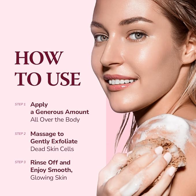 HIMALAYA PINKSALT Daily Scrub & Body Wash - Exfoliating Body Scrub, Dead Sea Salt & Himalayan Pink Salt, Natural Moisturizing Bodywash, Retinol & Hyaluronic Acid Shower Gel, Korean Skincare 14.1oz-VivaGrace Women