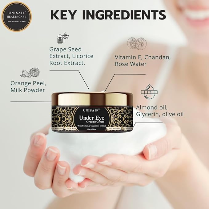 Under Eye Cream Anti Aging – Eye Cream for Puffiness and Bags Under Eyes | Eye Repair Cream for Dark Circles Under Eye Treatment | Puffy Eyes Treatment | Eye Cream for Dark Circles 1.76 oz-VivaGrace Women