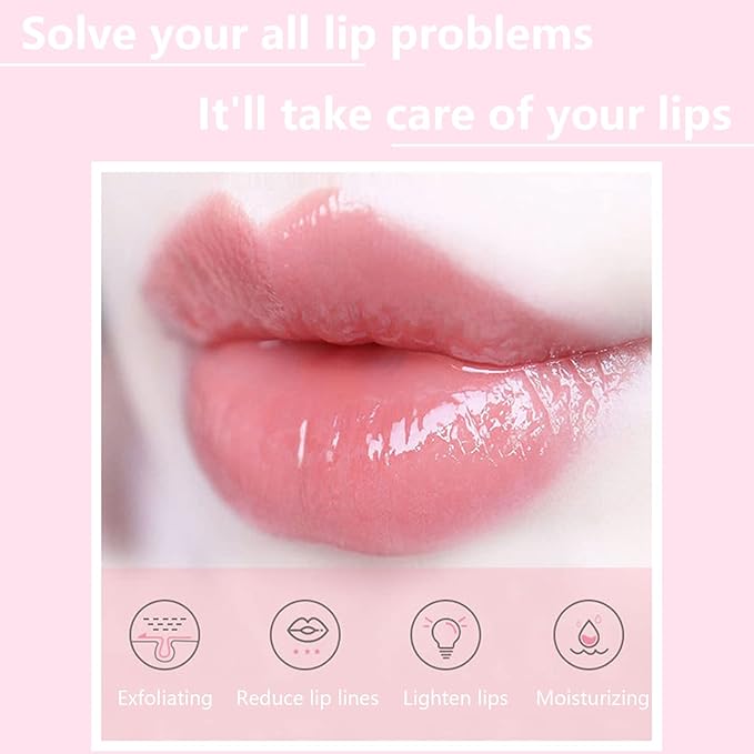 4PCS Bee Lip Balm Honey Lip Balm,Exfoliating Honey Pot Lip Balm Sleeping Lip Mask with Brush, Hydrating & Prevention Dry and Cracked, Lip Scrubs Exfoliator & Moisturizer-VivaGrace Women