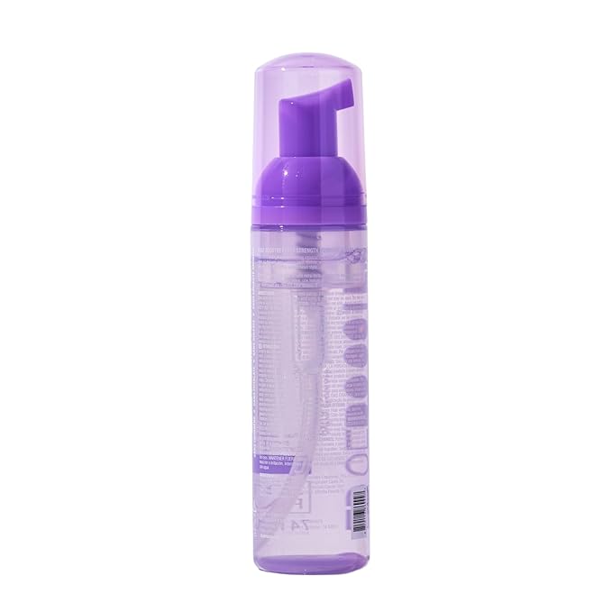 Style Factor EDGE BOOSTER Extra Strength Setting Mousse โ Frizz Control, Extra Volume, and Conditioning โ 2.5oz Violet Crystal Mousse for Curly Hair-VivaGrace Women