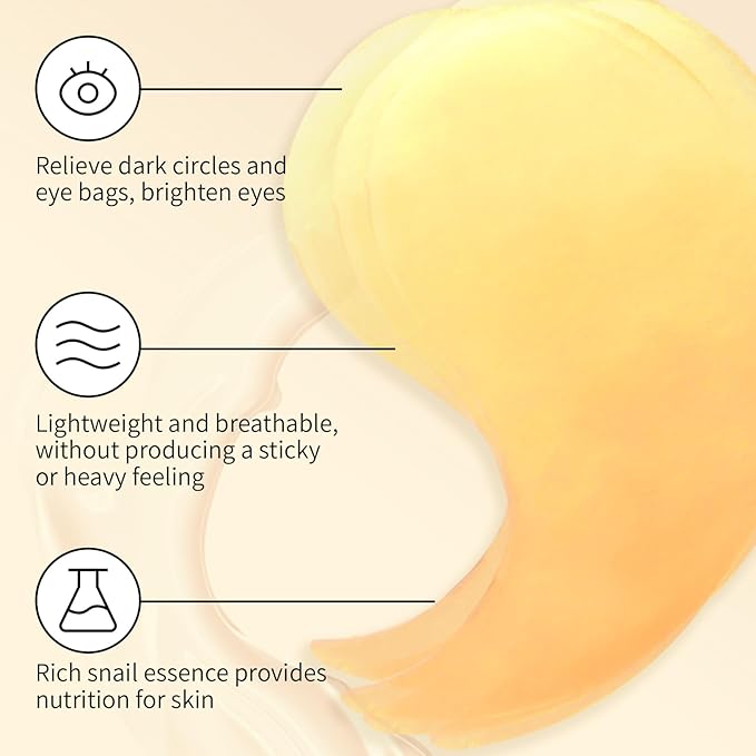 Snail Mucin Power Essence Set 3PCS, Snail Mucin Serum+Snail Mucin Moisturizer+Snail Hydrogel Eye Patch, Korean Skin Care Set for Hydrating, Dark Circles Undereye-VivaGrace Women