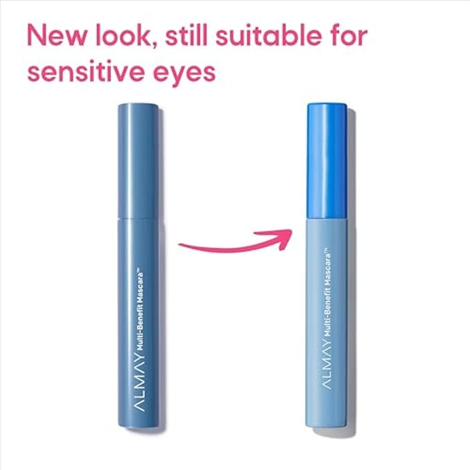 Almay Mascara, Volume, Length, Definition & Conditioning, Multi-Benefit Eye Makeup, Hypoallergenic and Fragrance-Free, 501 Blackest Black